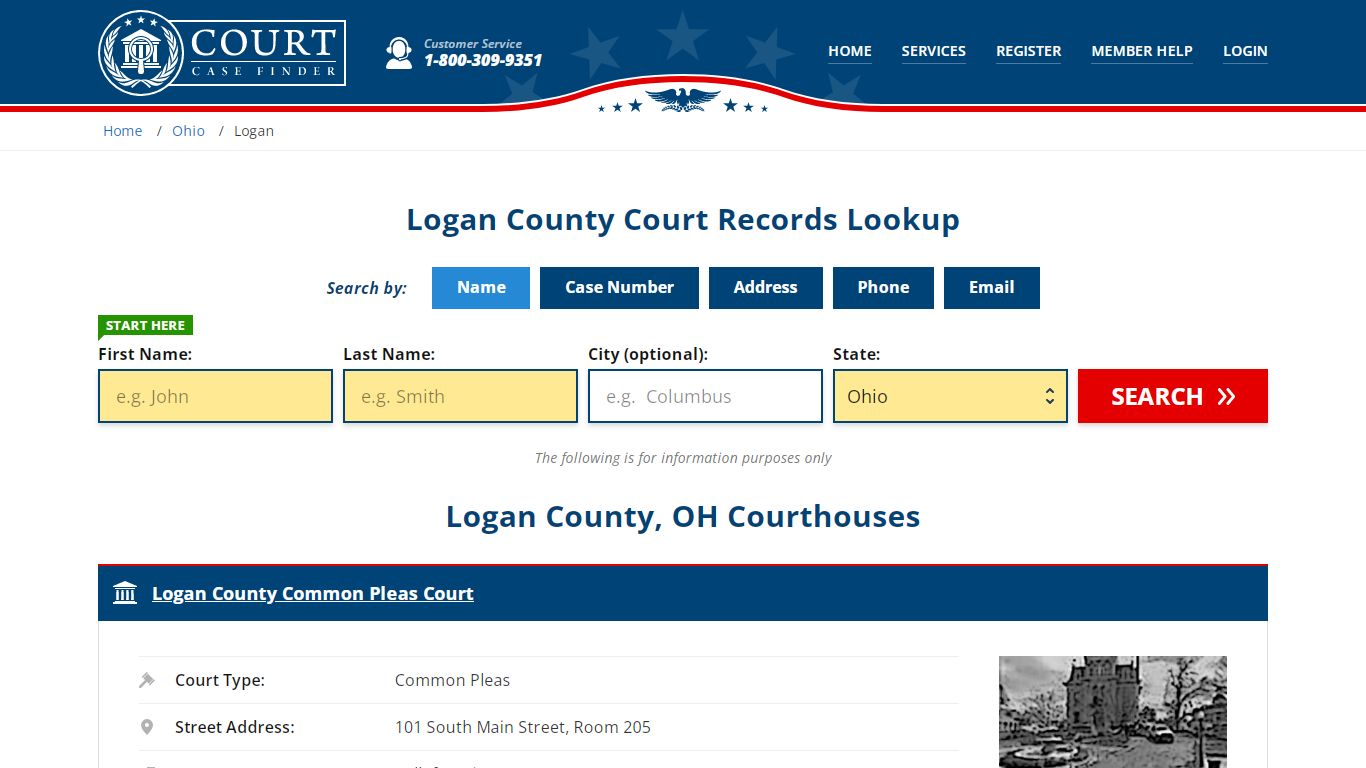 Logan County Court Records | OH Case Lookup - CourtCaseFinder.com